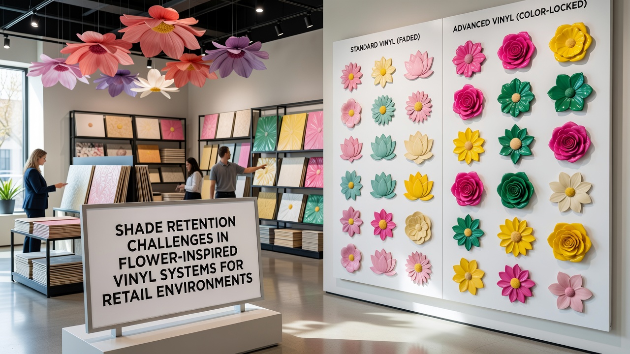 Shade Retention Challenges in Flower-Inspired Vinyl Systems for Retail Environments