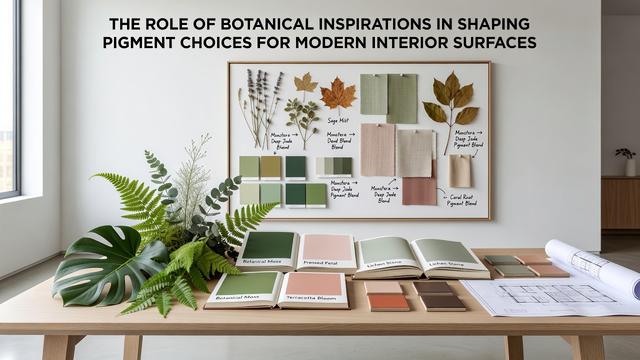 The Role of Botanical Inspirations in Shaping Pigment Choices for Modern Interior Surfaces
